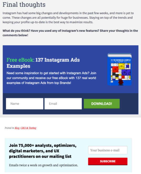جمع آوری ایمیل مخاطبان برای ایمیل مارکتینگ