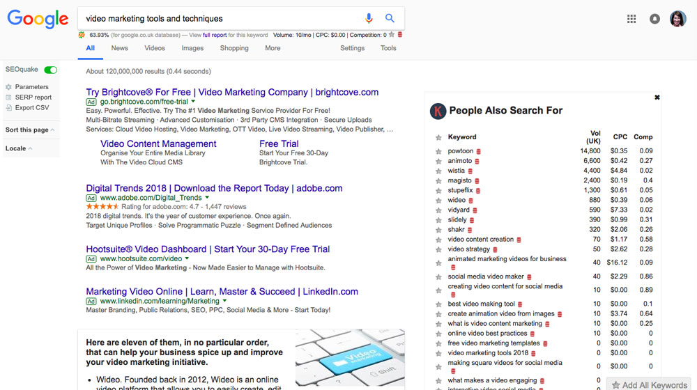 ابزارهای ویدئومارکتینگ